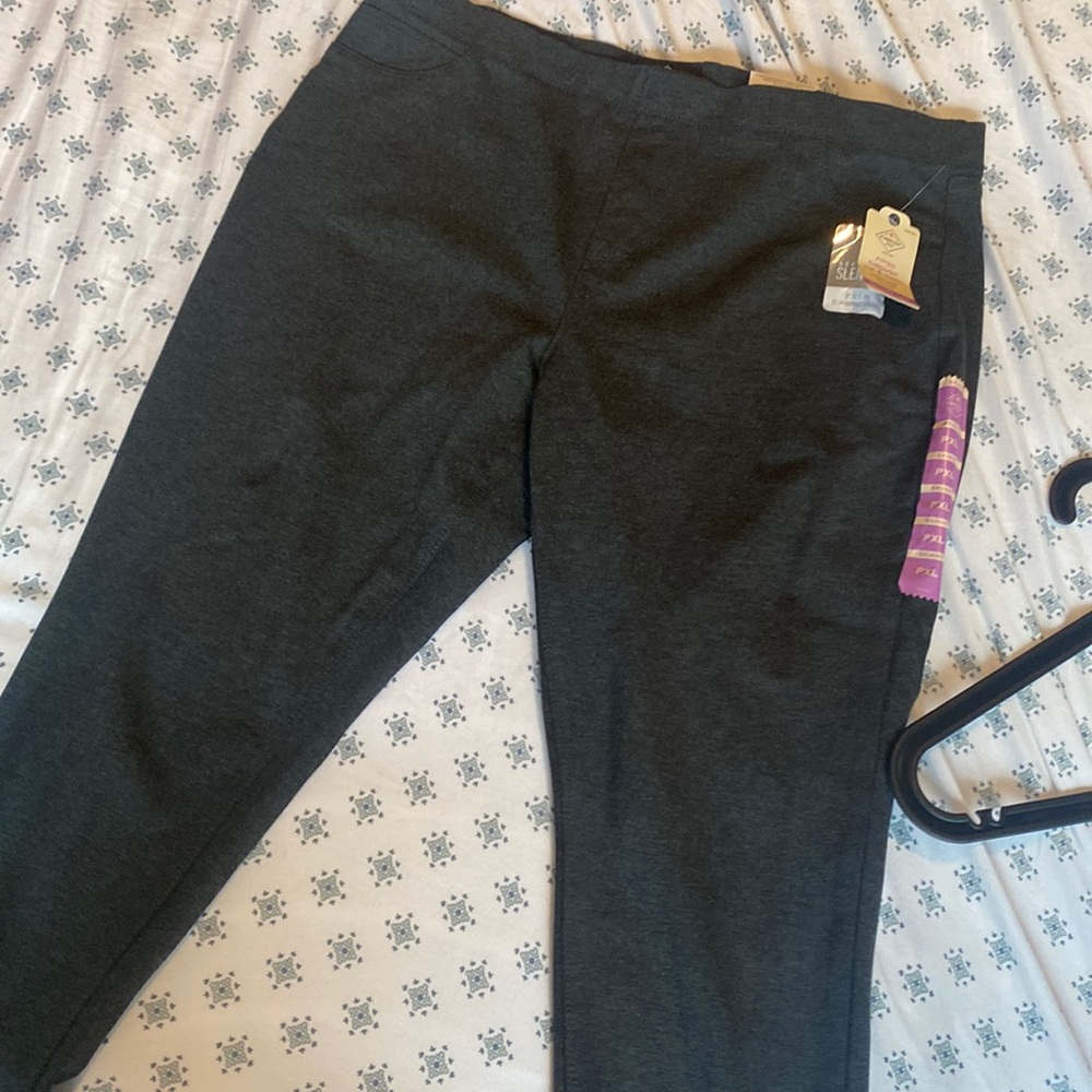 Gray Plx mid rise pants
